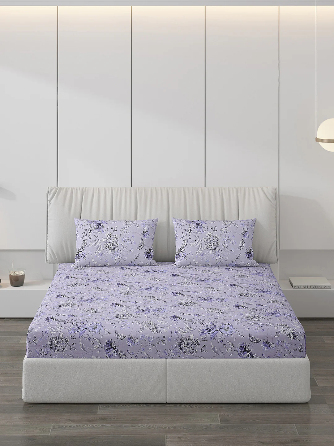 120 GSM Polyester Double Bed Bedsheet with 2 Pillow Covers - Updated - Updated - Image 3