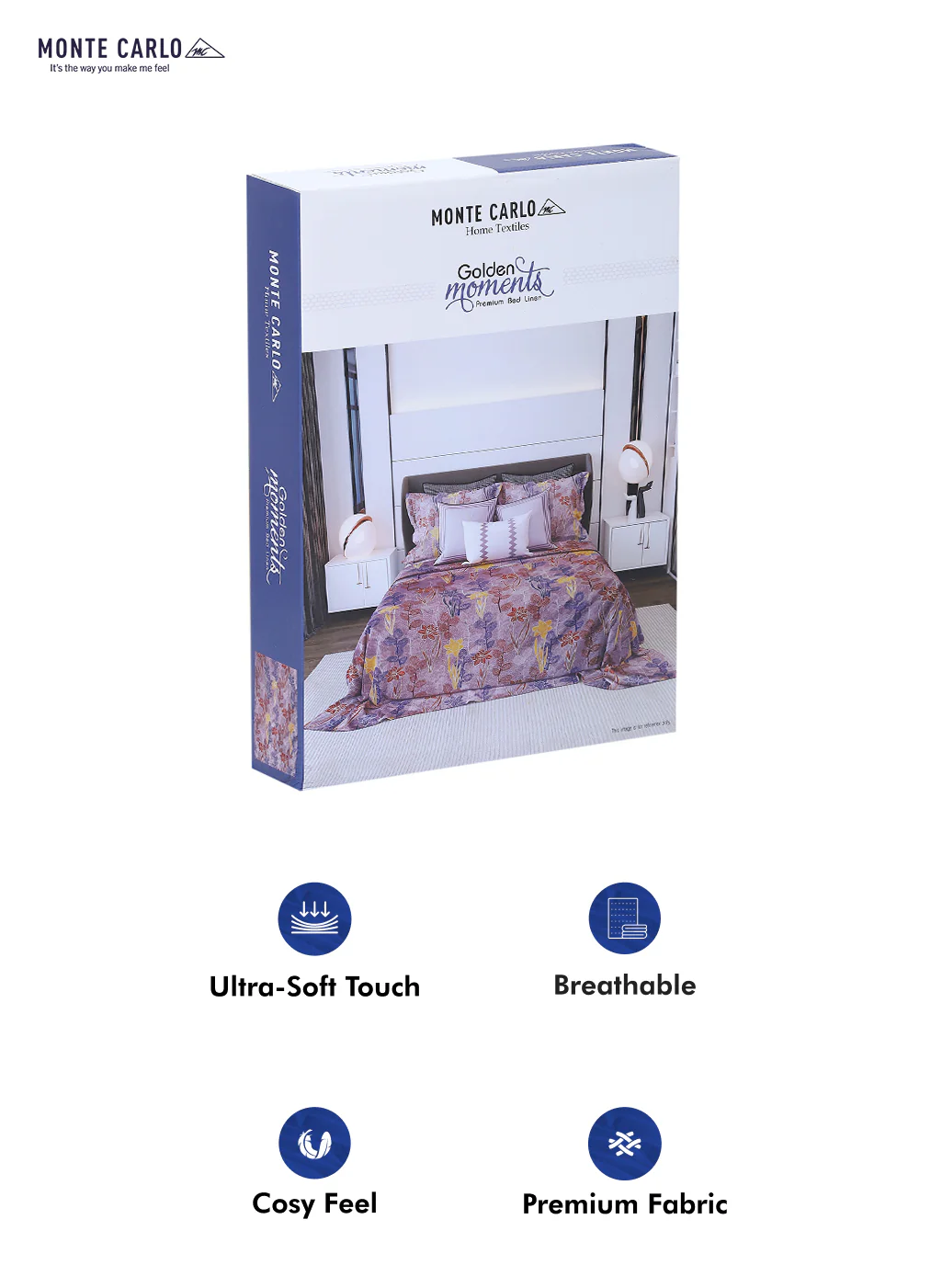 120 GSM Polyester Double Bed Bedsheet with 2 Pillow Covers - Updated - Updated - Image 10
