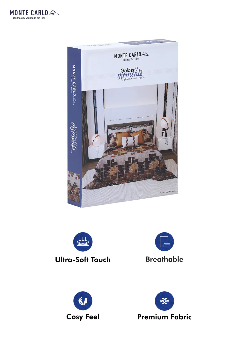 120 GSM Polyester Double Bed Bedsheet with 2 Pillow Covers - Updated - Updated - Image 10