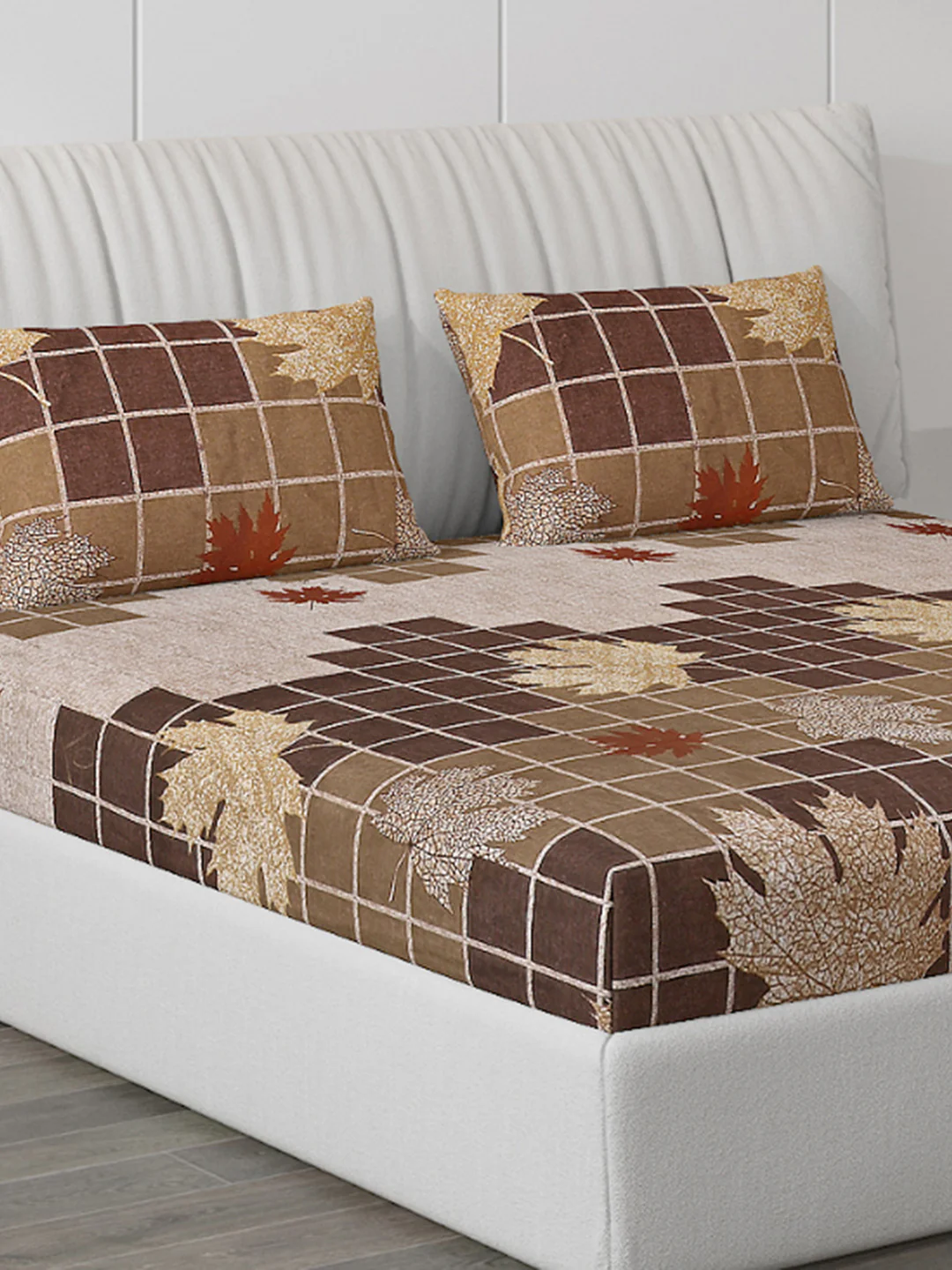 120 GSM Polyester Double Bed Bedsheet with 2 Pillow Covers - Updated - Updated - Image 5