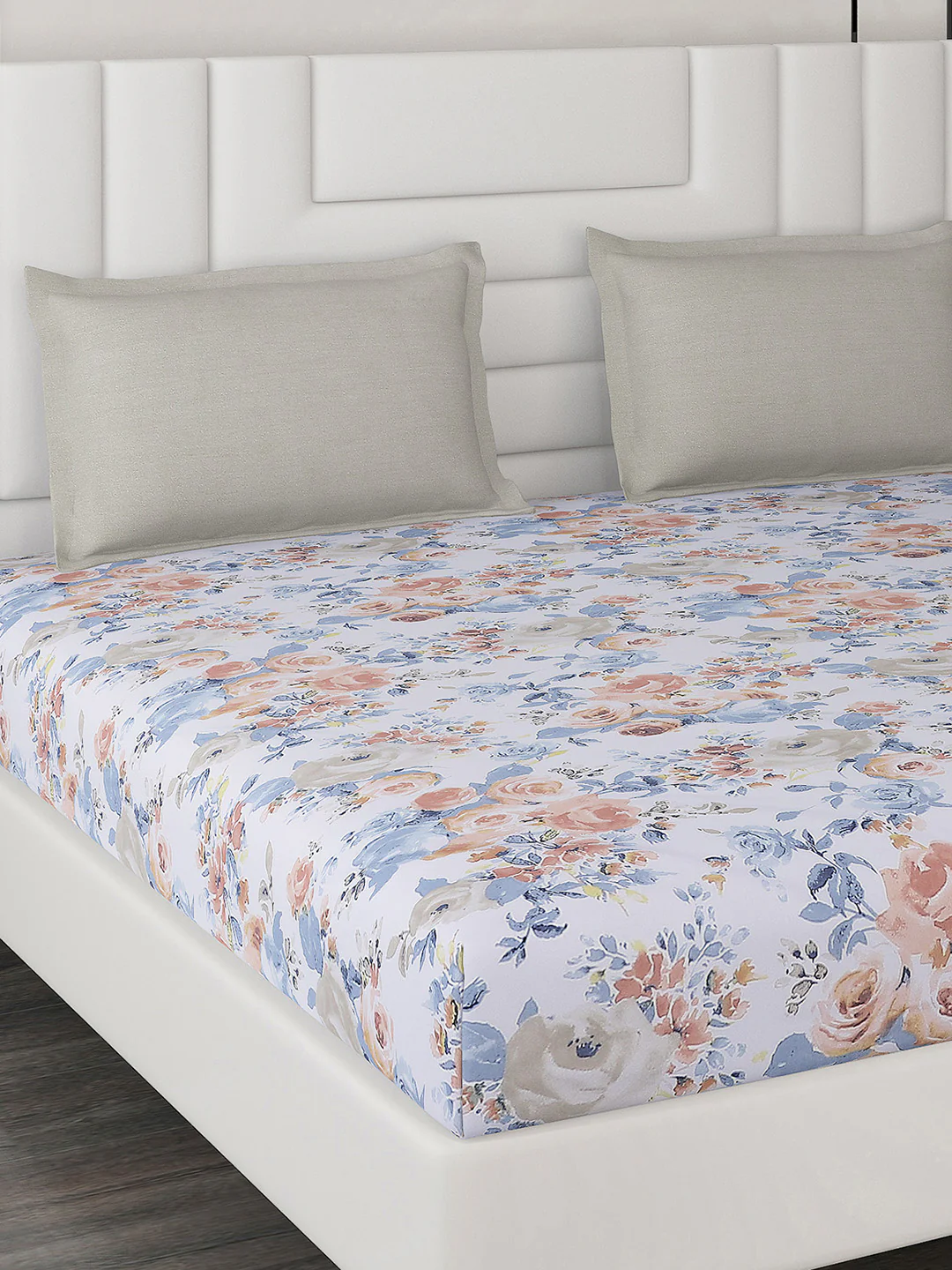 200 TC Cotton Double Bedsheet with 2 Pillow Covers