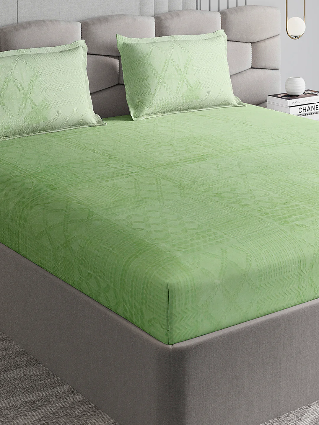 267 GSM 100% Polyester King Bed 1 Bedsheet with 2 Pillow Cover (Master Piece)