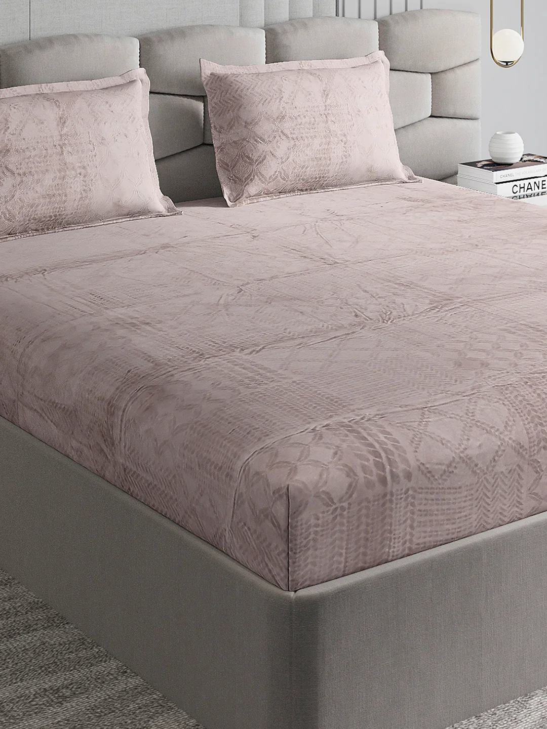 267 GSM 100% Polyester King Bed 1 Bedsheet with 2 Pillow Cover (Master Piece)