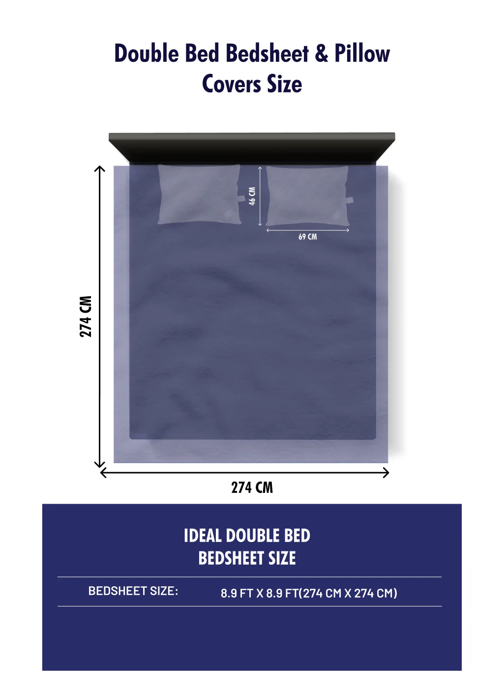 300 TC Cotton Double Bedsheet with 2 Pillow Covers - Image 10