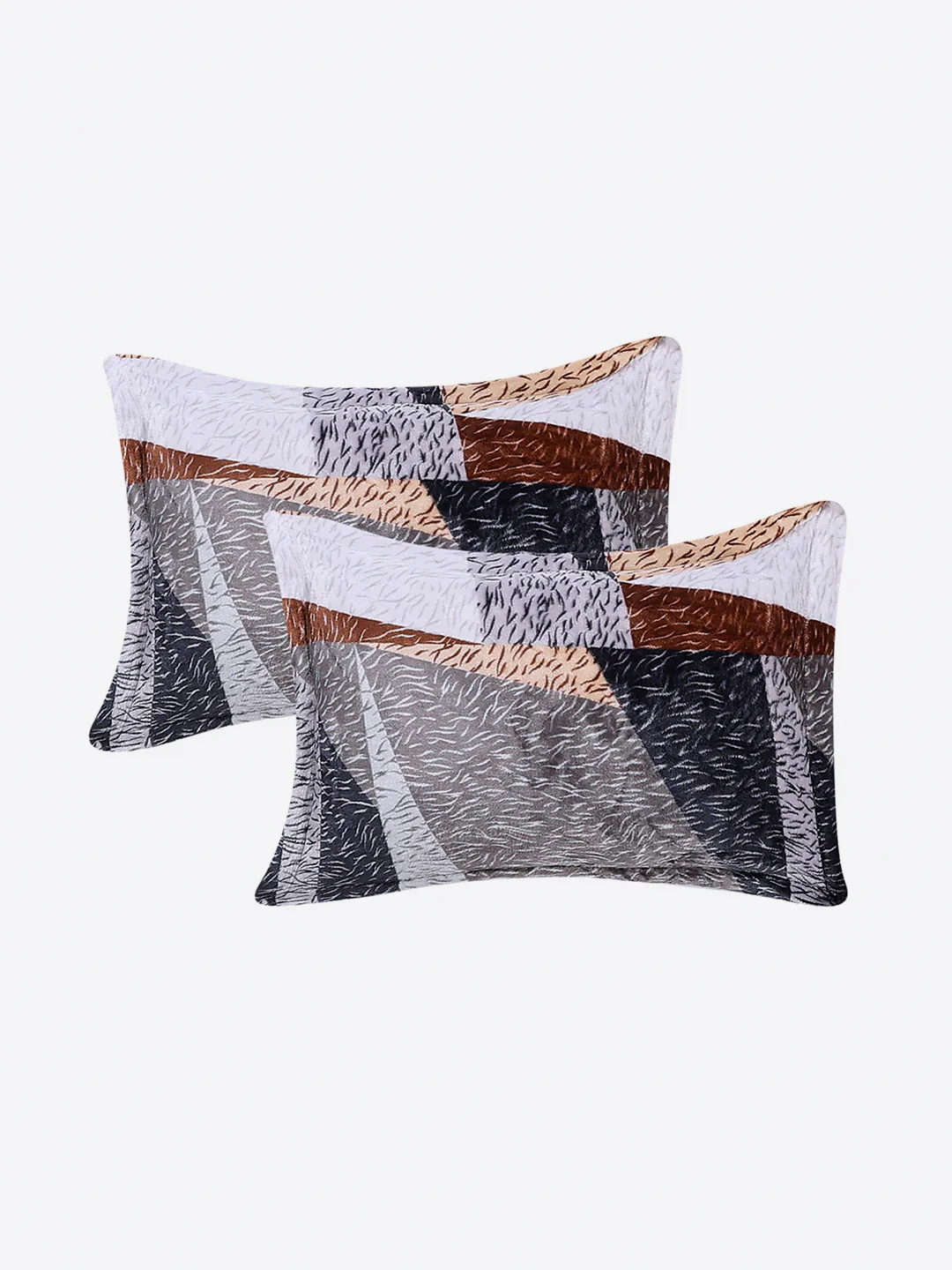 374 GSM 100% Polyester Double Bed 1 Bedsheet with 2 Pillow Cover (Impression) - Image 7