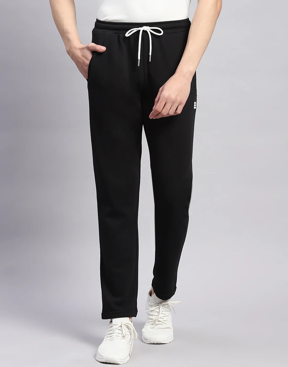 Rock.it Men Black Solid Regular Fit Lower