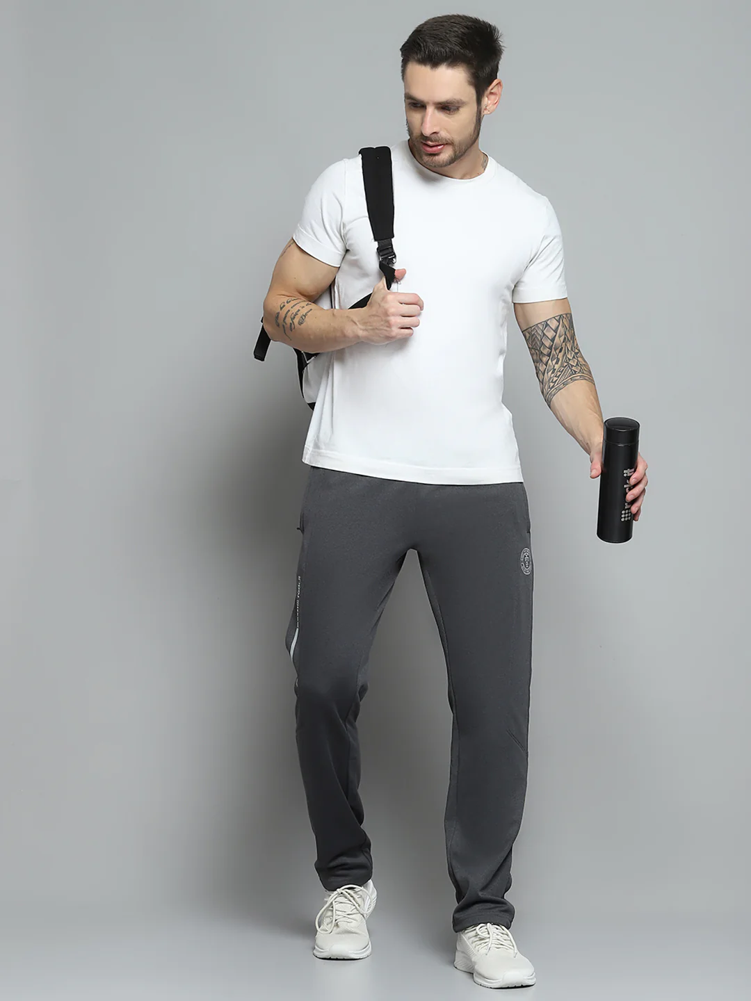 Rock.it Men Charcoal Printed Lower - Image 2