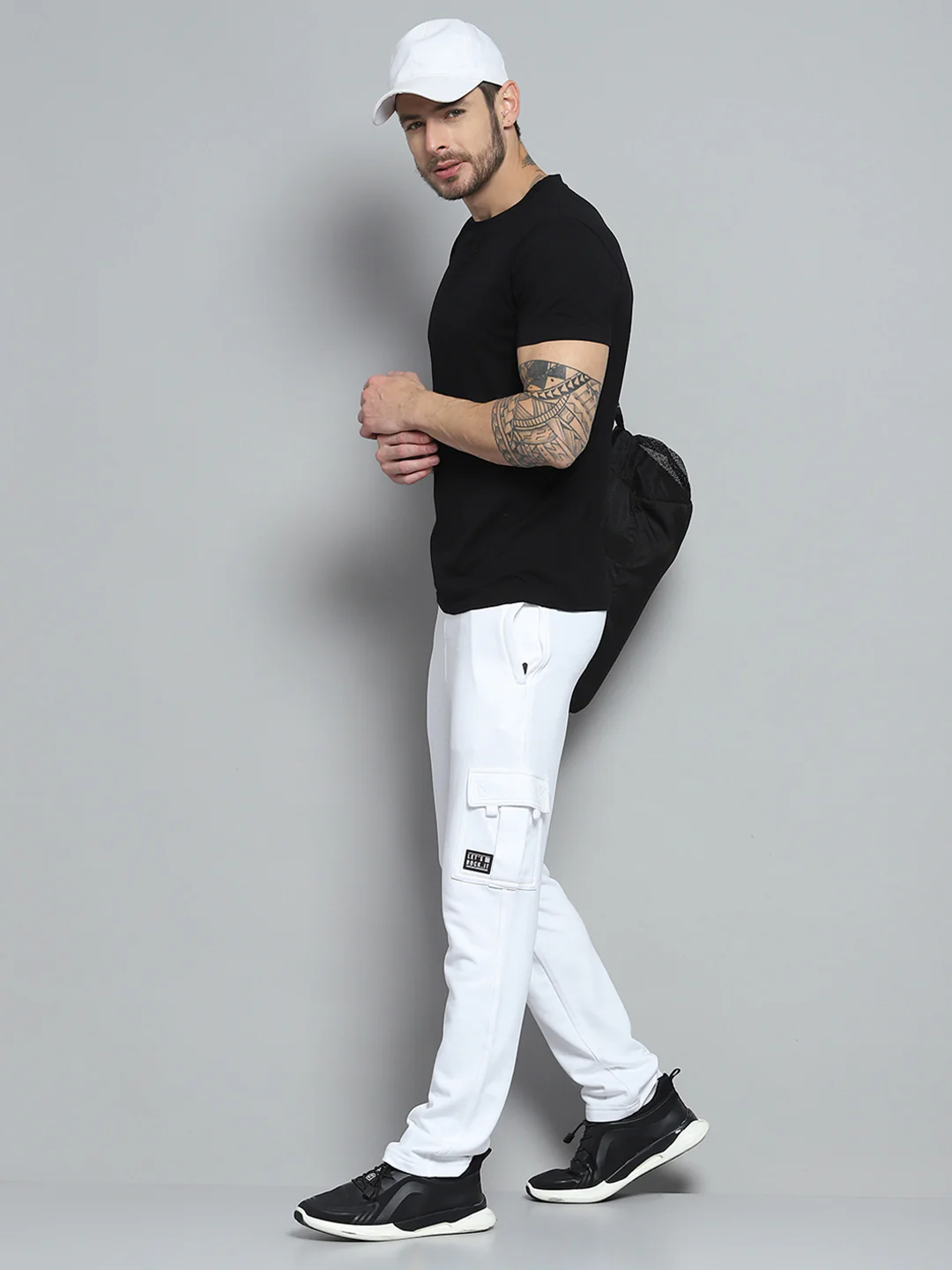 Rock.it Men White Solid Lower - Image 2