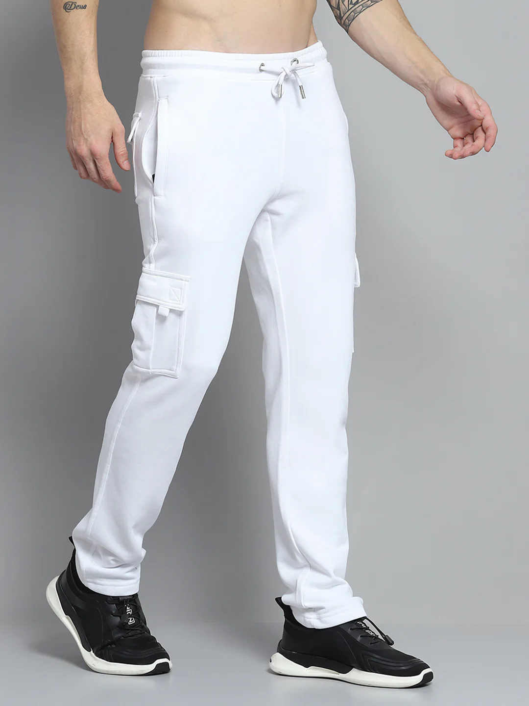Rock.it Men White Solid Lower - Image 4