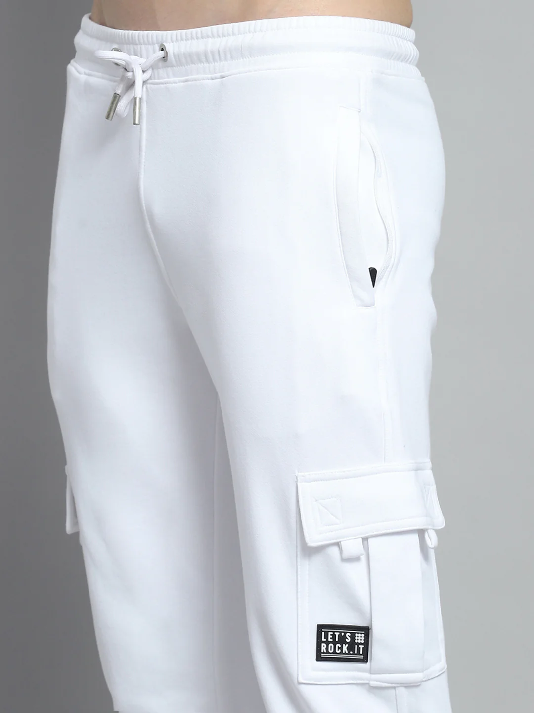 Rock.it Men White Solid Lower - Image 6
