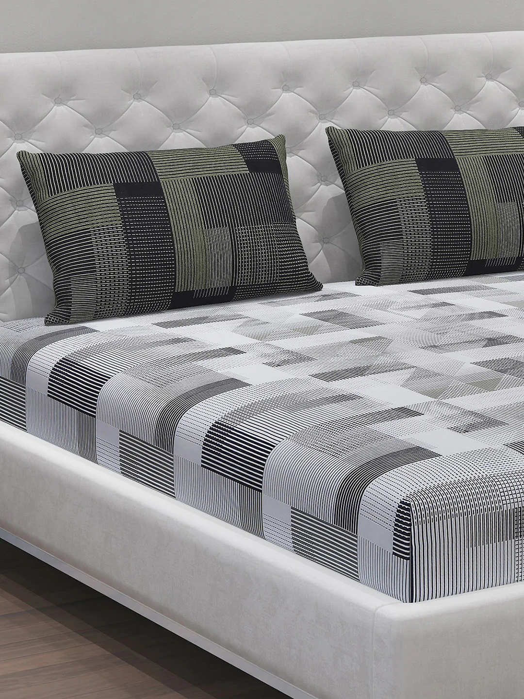 MOCA by Monte Carlo 104 GSM Cotton Double Bedsheet (2 Pcs Set)