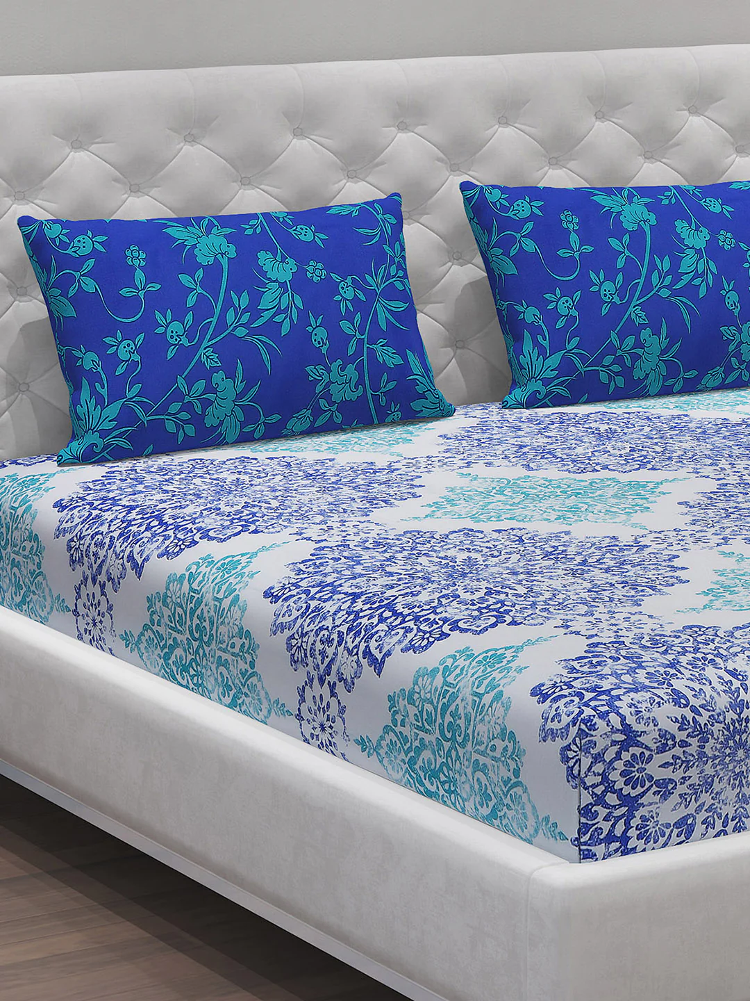 MOCA by Monte Carlo 104 GSM Cotton Double Bedsheet With 2 Pillow Covers - Image 4