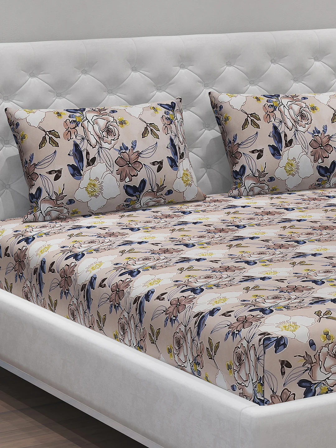 MOCA by Monte Carlo 120 GSM Microfibre Double Bedsheet with 2 Pillow Covers