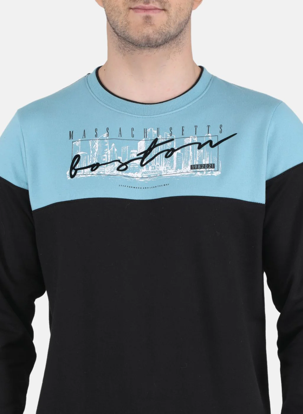Men Black Solid Sweatshirt - Image 5