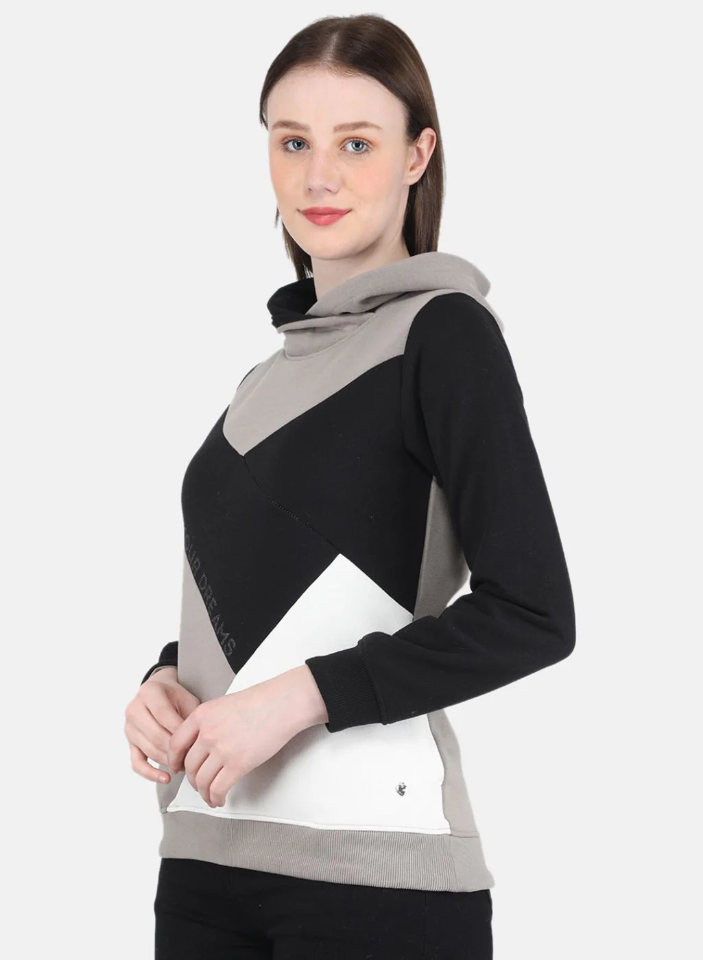 Women Multicolor Solid Sweatshirt - Image 2