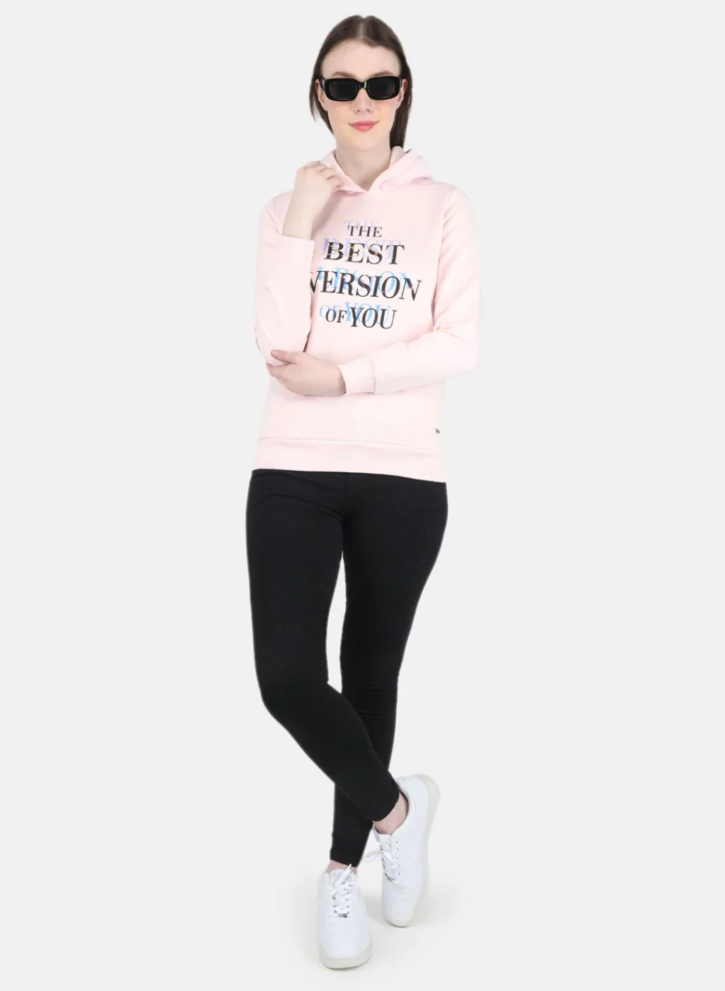 Women Pink Printed Sweatshirt - Image 4