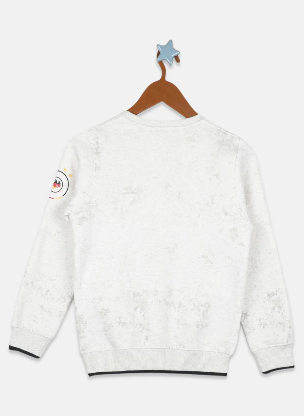 Boys Beige Printed Sweatshirt - Image 2