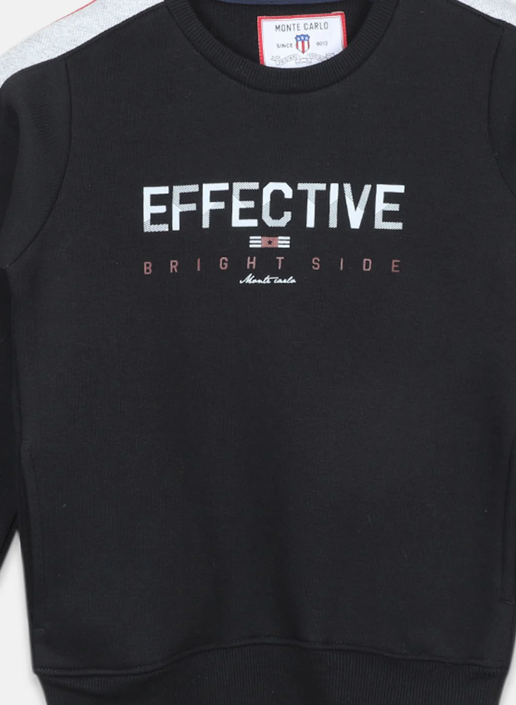 Boys Black Printed Sweatshirt - Image 3
