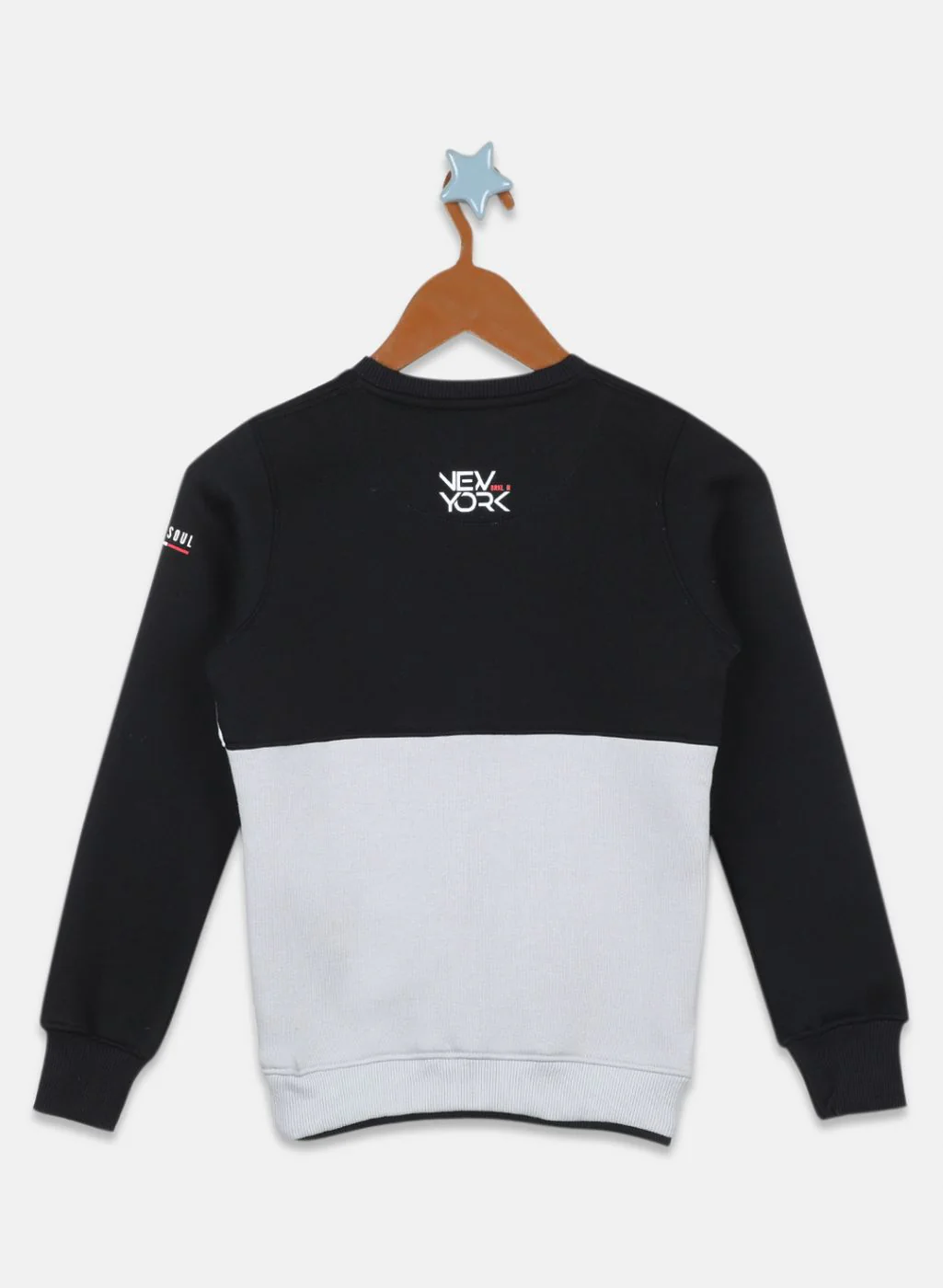 Boys Black Printed Sweatshirt - Image 2