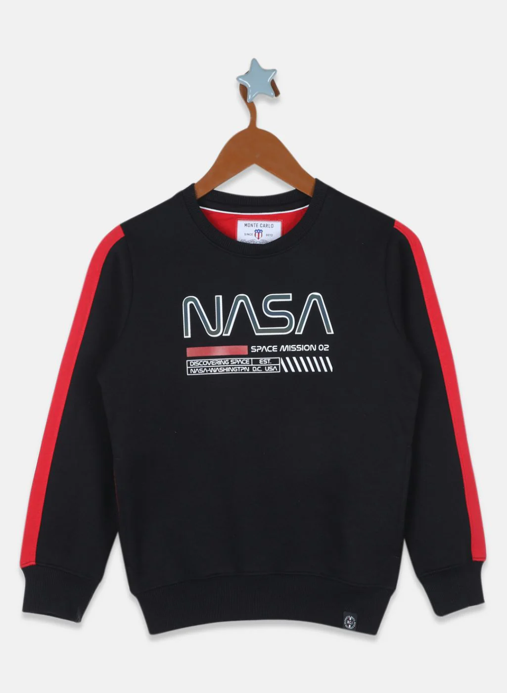 Boys Black Printed Tracksuit - Image 3