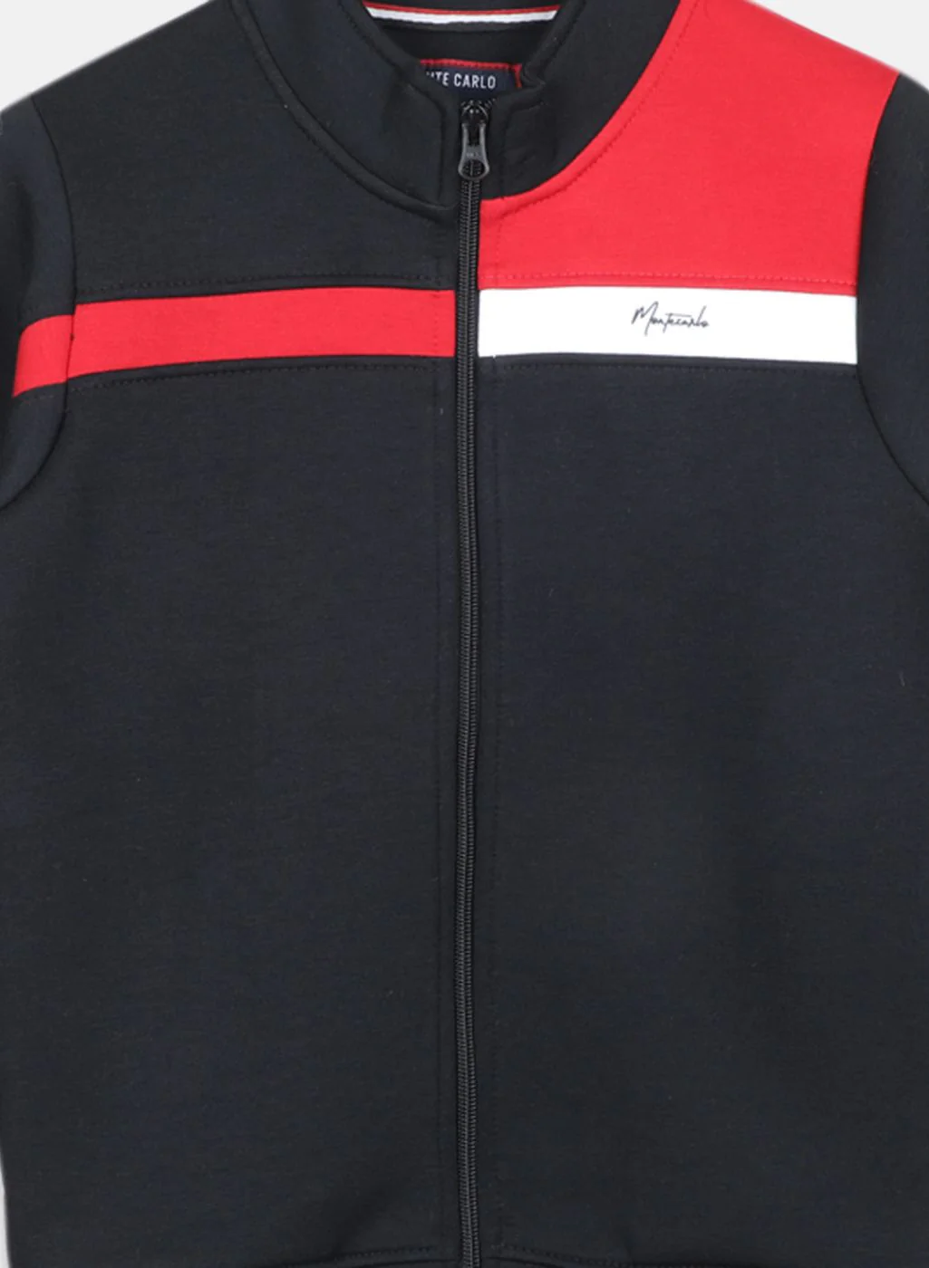 Boys Black Printed Tracksuit - Image 5