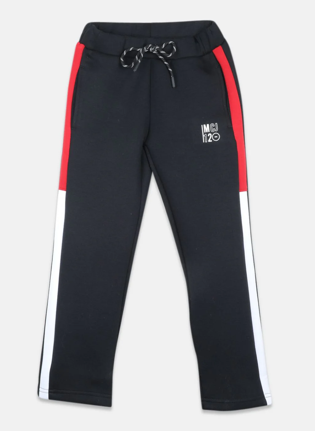 Boys Black Printed Tracksuit - Image 6