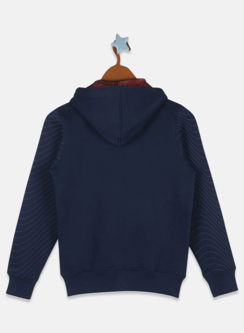 Boys Blue Printed Sweatshirt - Image 2