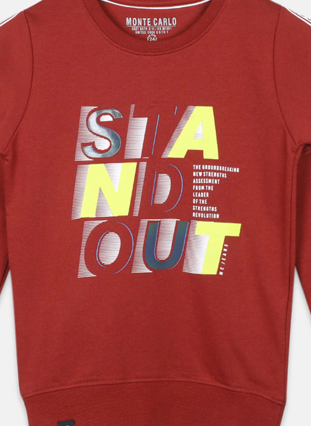 Boys Brown Printed Sweatshirt - Image 3