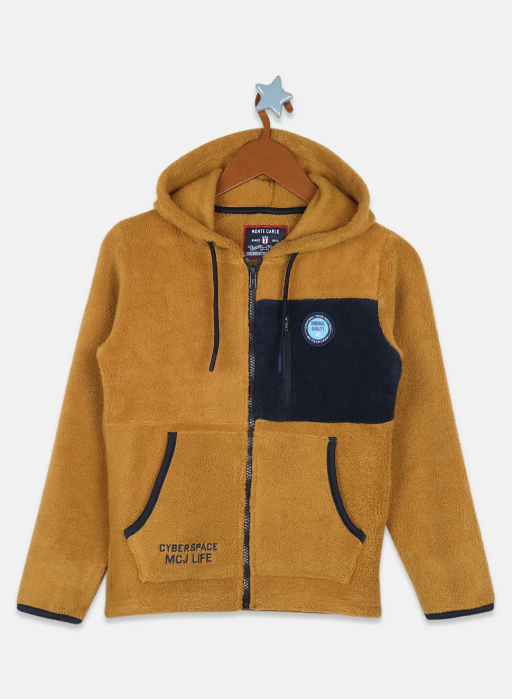 Boys Brown Printed Sweatshirt