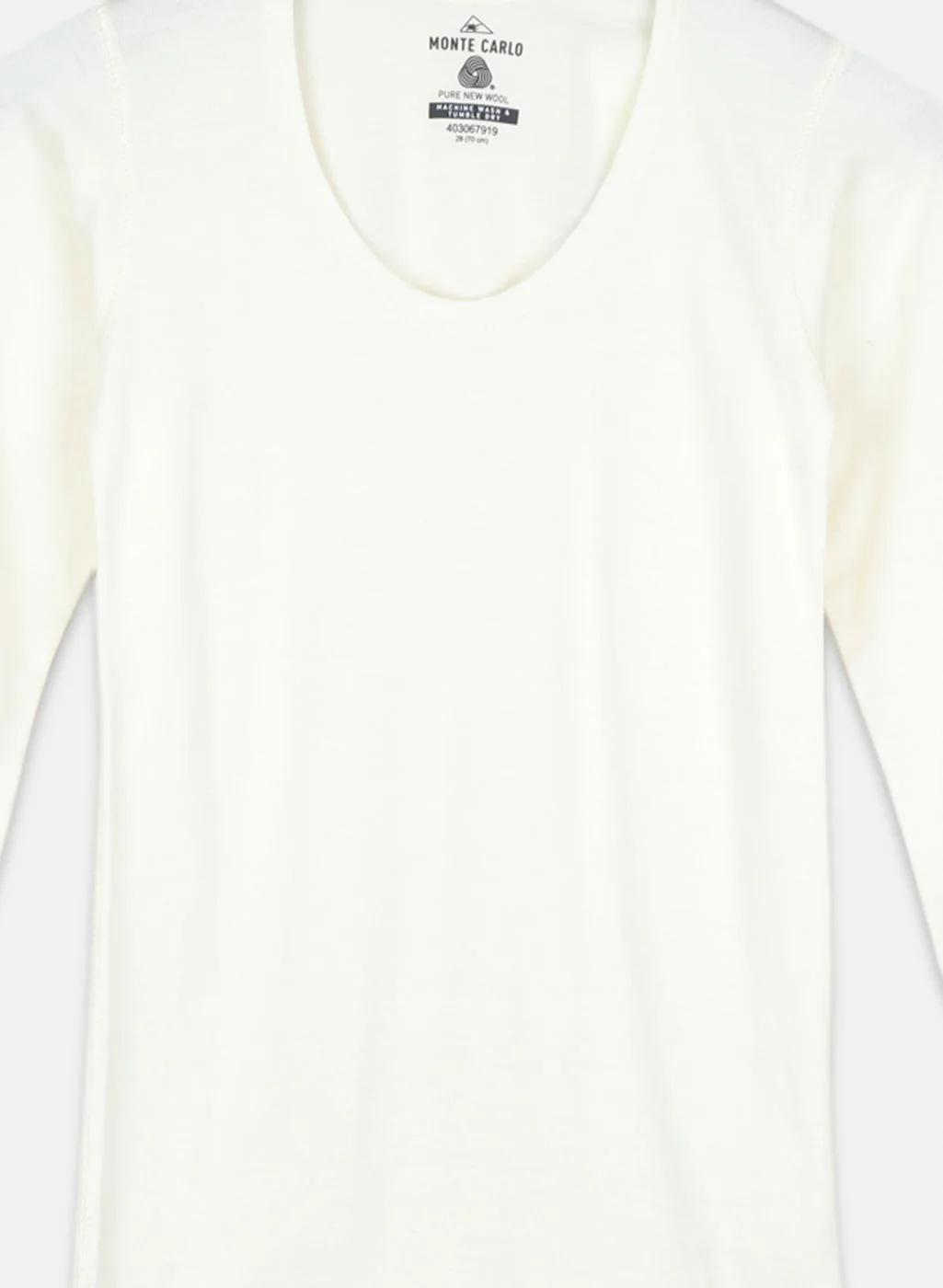 Boys Cream Solid Thermal Vest - Image 3