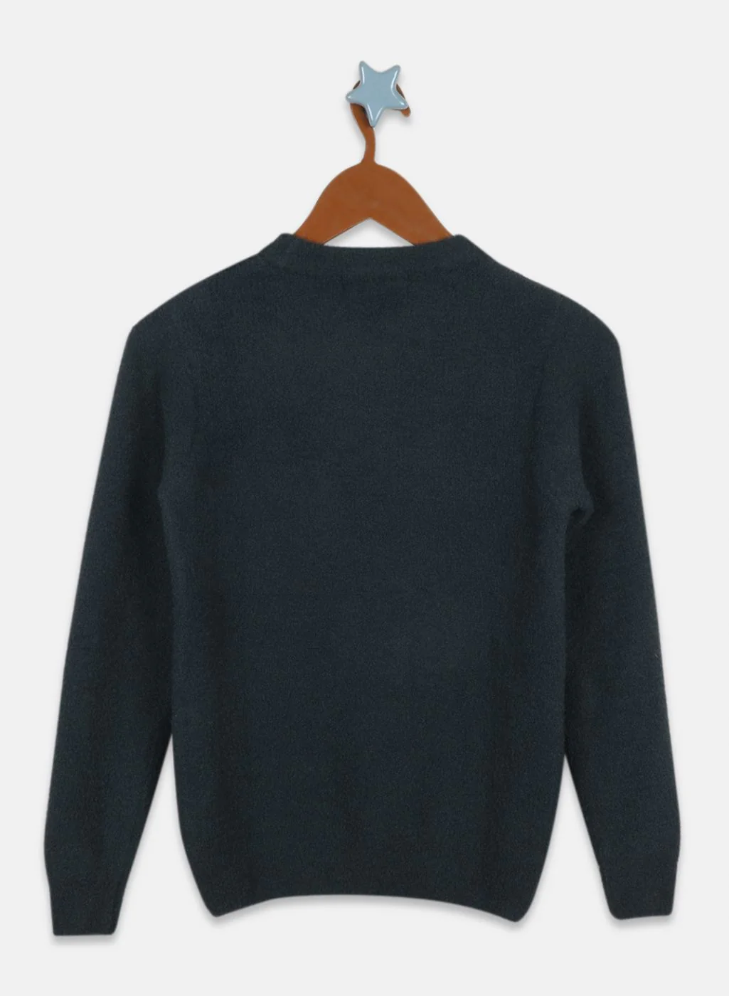 Boys Green Jaquard Pullover - Image 2