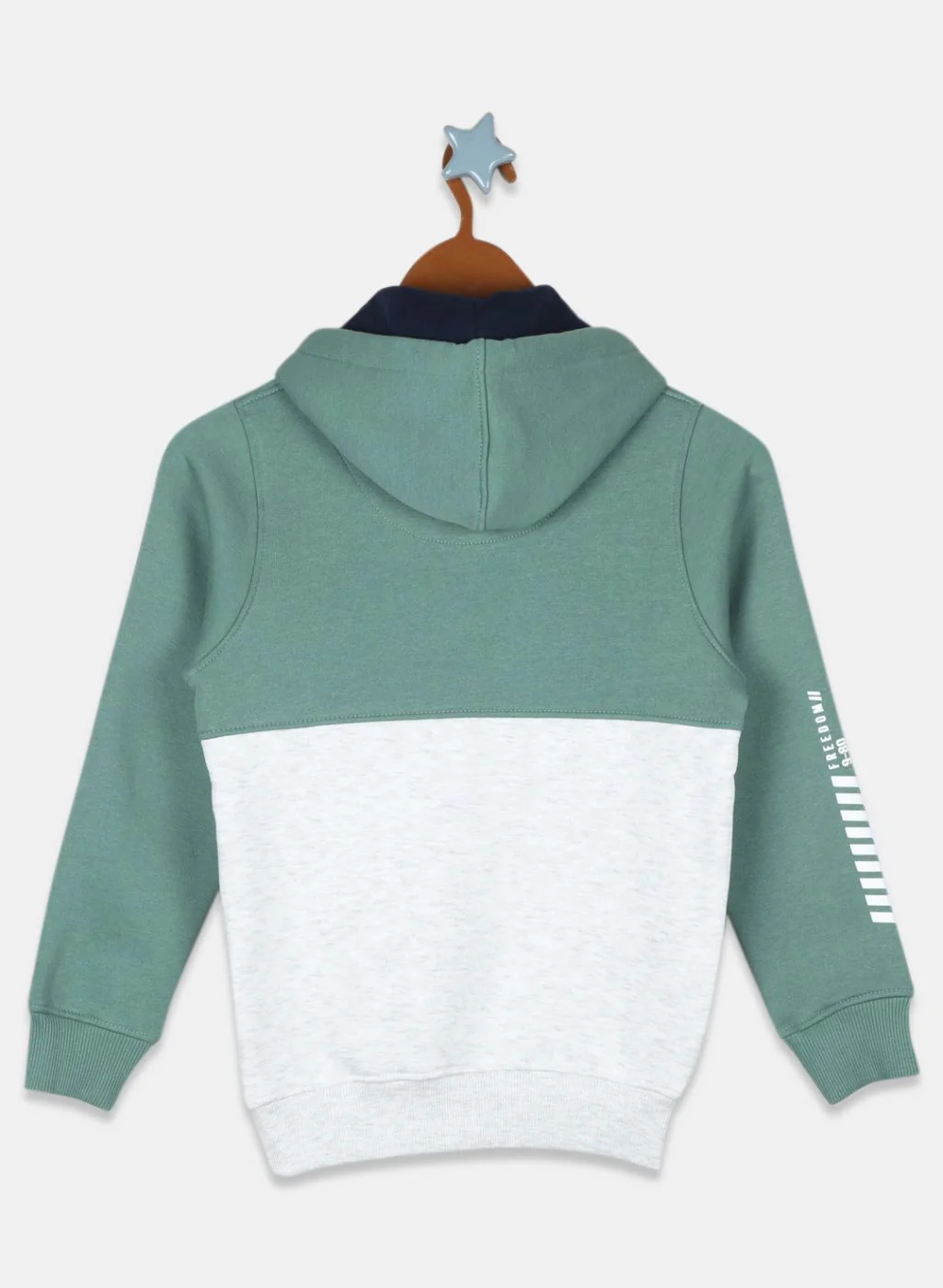 Boys Green Printed Sweatshirt - Image 2