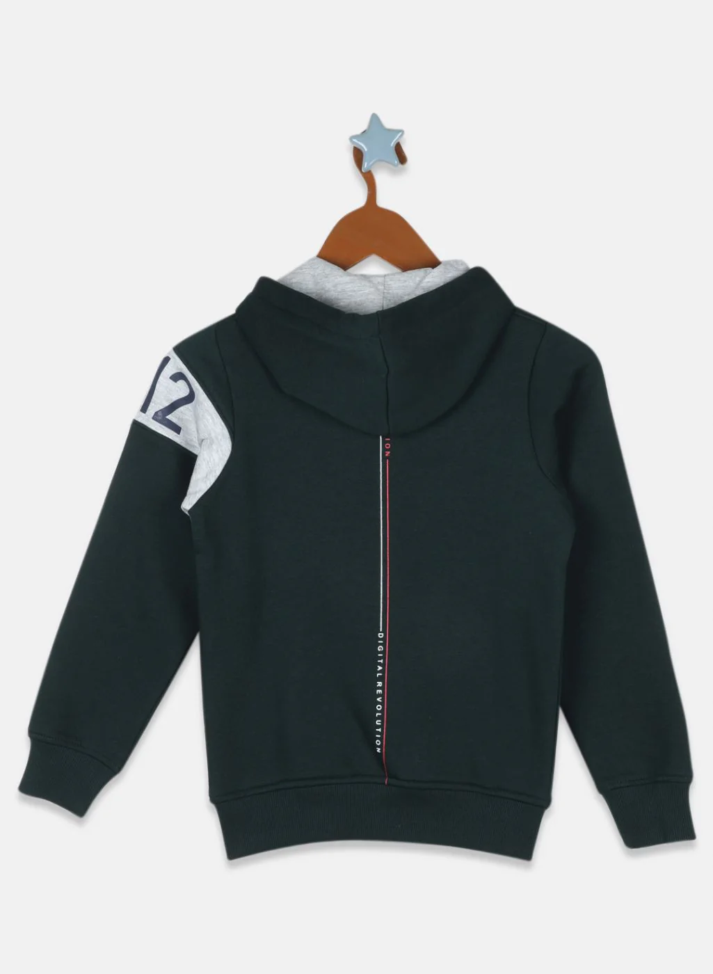 Boys Green Printed Sweatshirt - Image 2