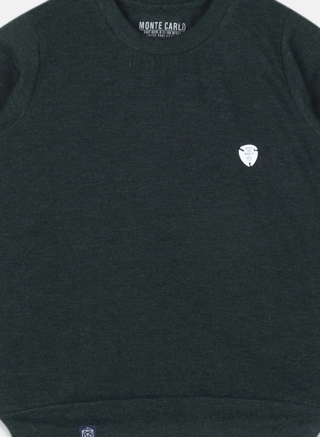 Boys Green Solid Sweatshirt - Image 3