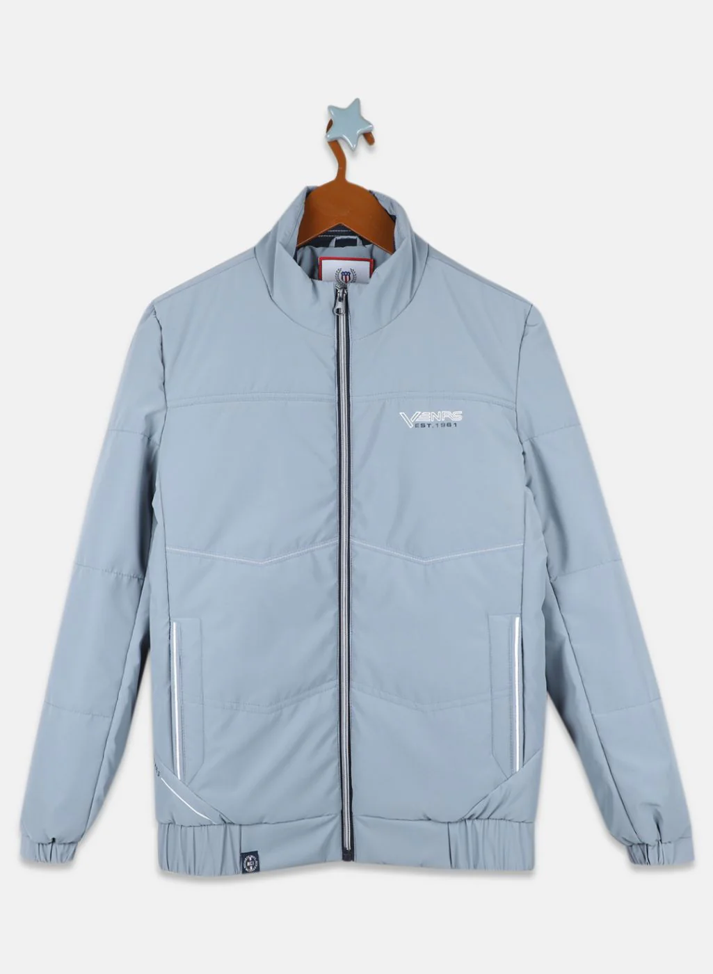 Boys Grey Solid Jacket