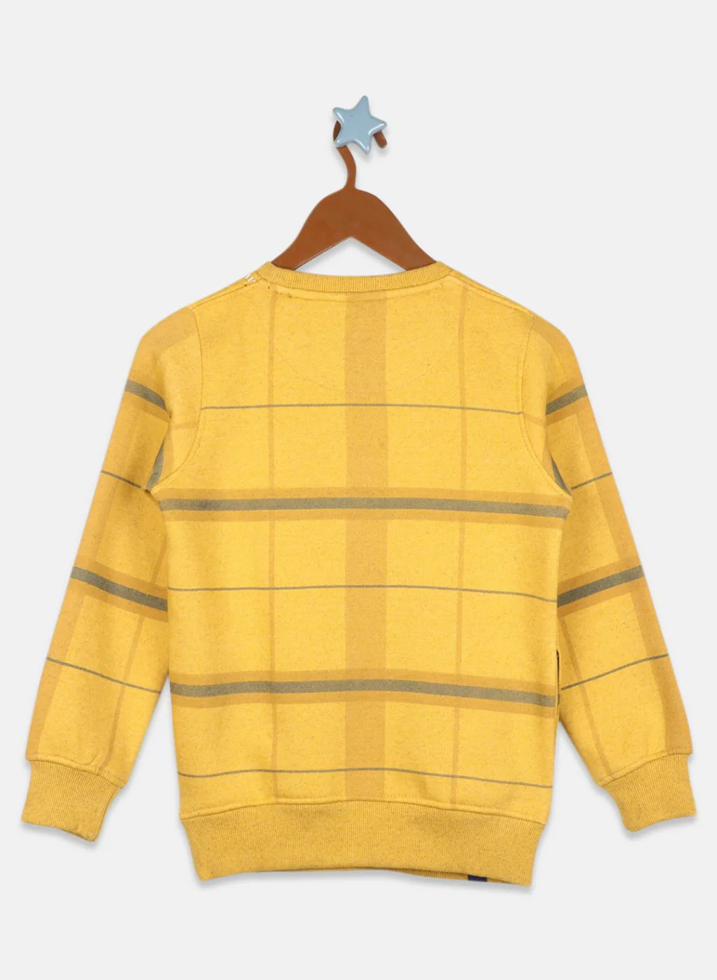 Boys Mustard Printed Sweatshirt - Image 2