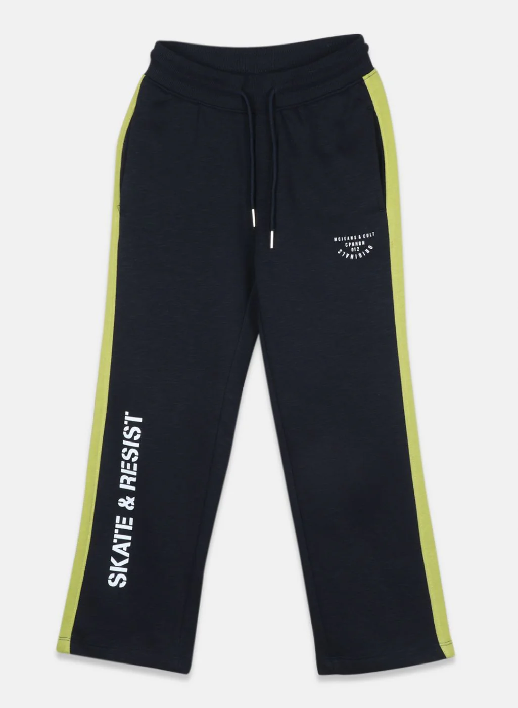 Boys NAvy Blue Printed Tracksuit - Image 5