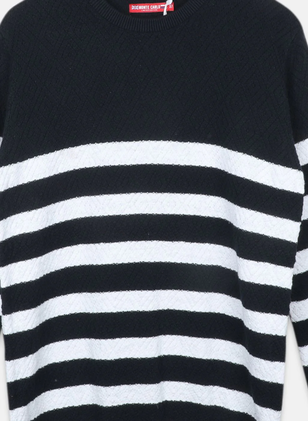 Boys NAvy Blue Stripe Pullover - Image 3