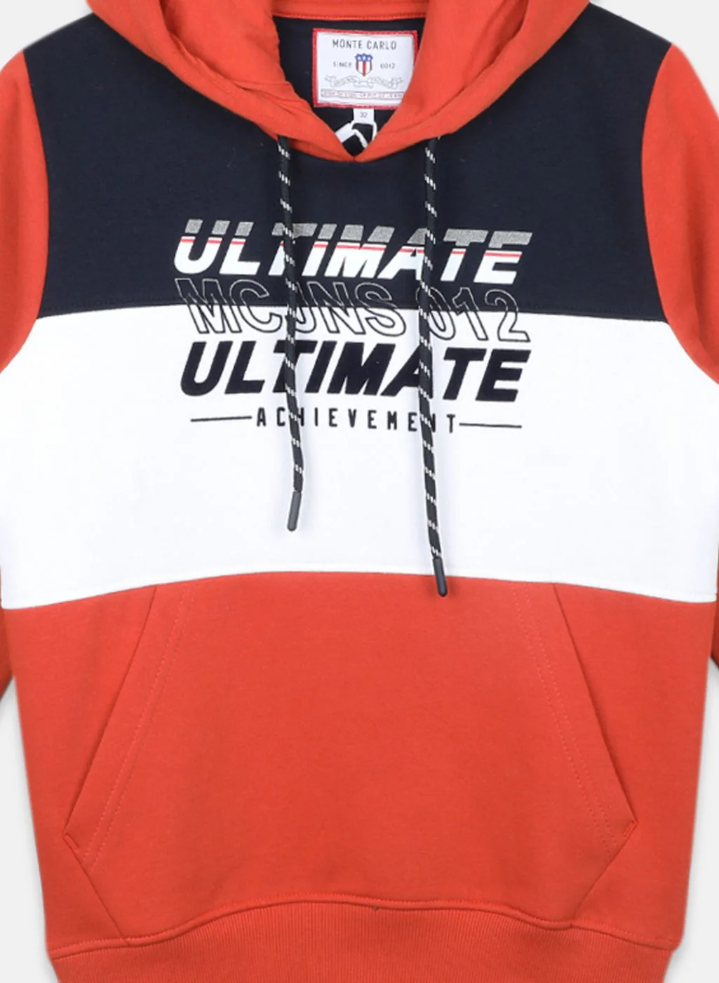 Boys Orange Printed Sweatshirt - Image 3