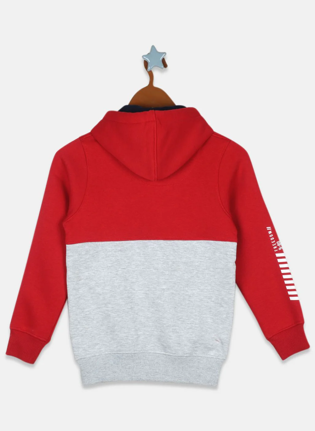 Boys Red Printed Sweatshirt - Image 2