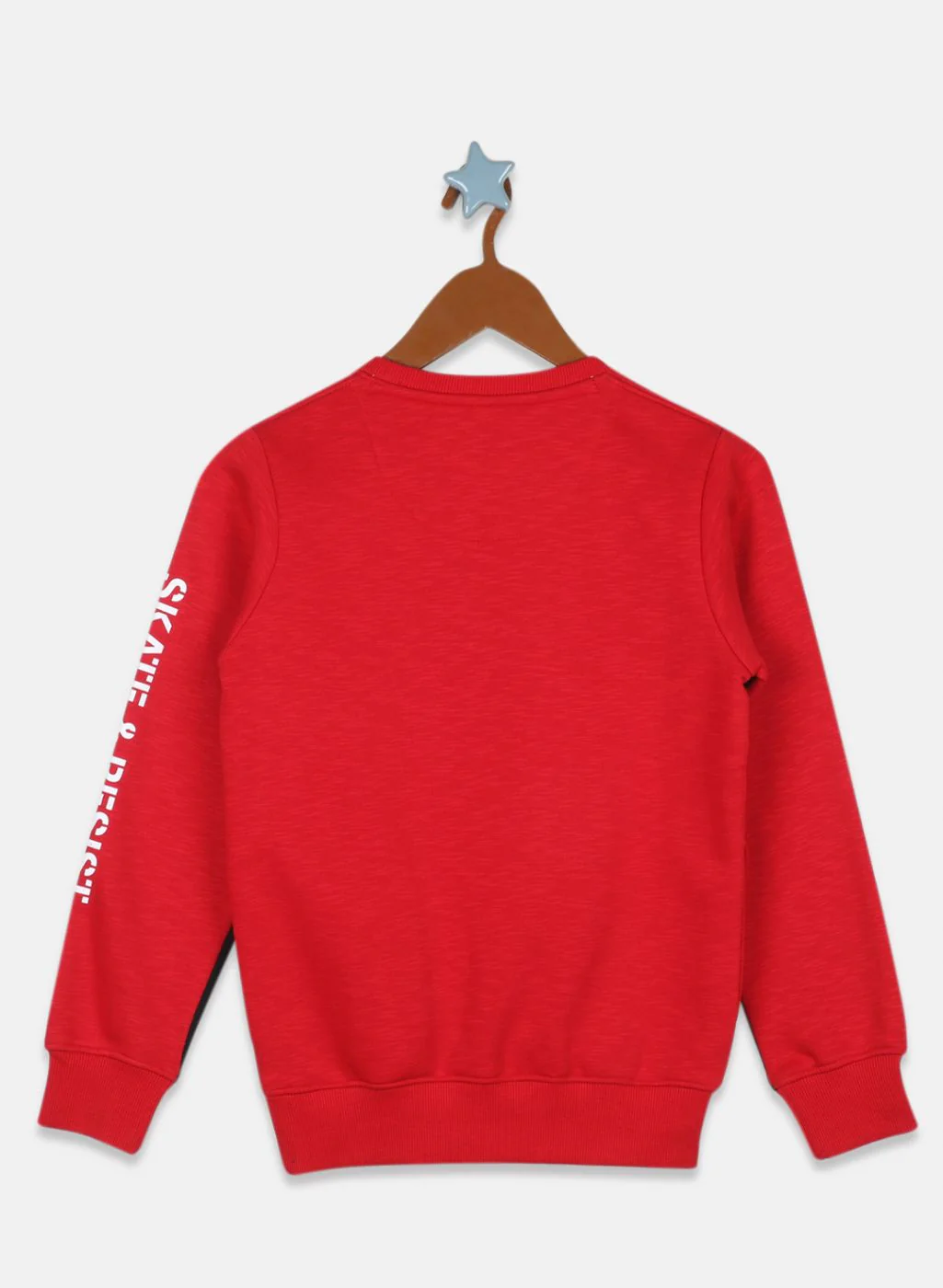 Boys Red Printed Tracksuit - Image 4