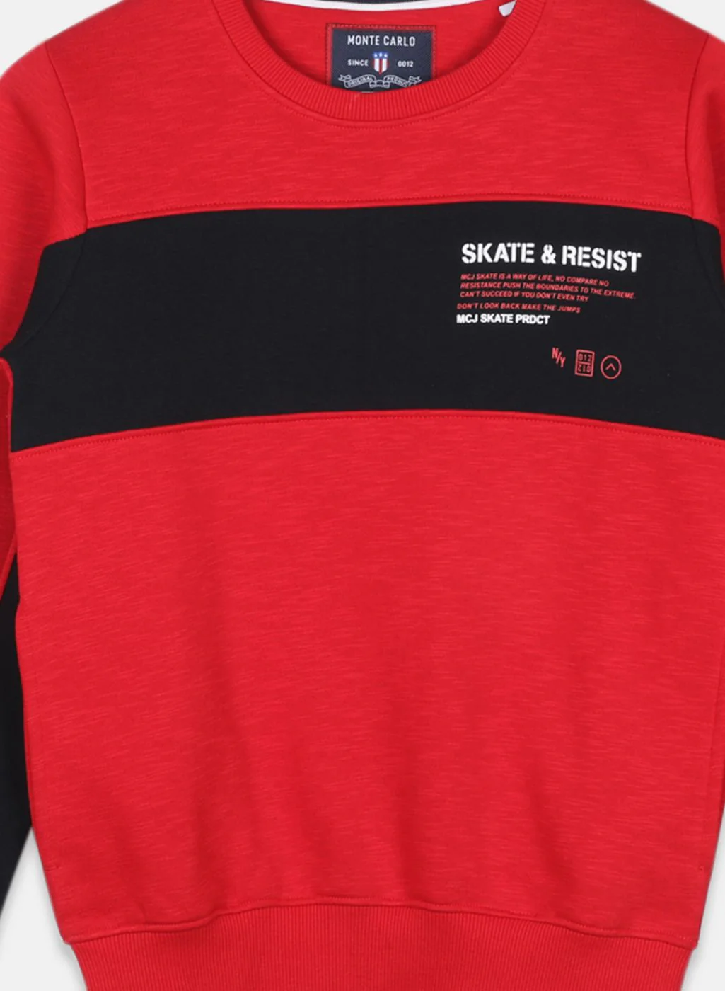 Boys Red Printed Tracksuit - Image 7