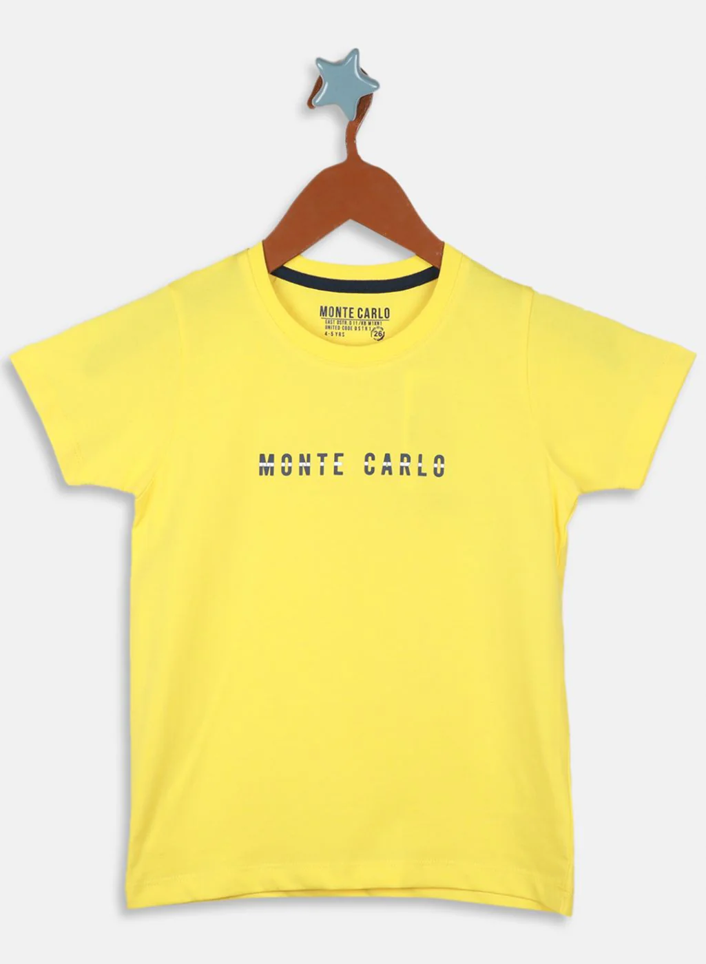 Boys Yellow Printed T-Shirt