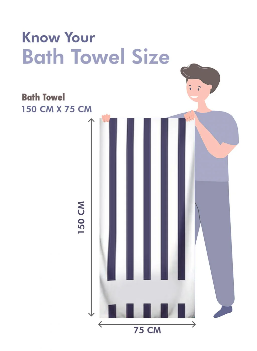 Brown Cotton 600 GSM Bath Towel - Image 7