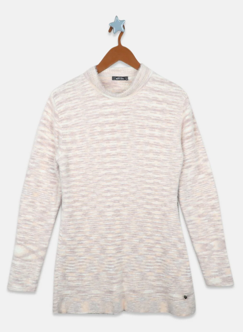 Girls Beige Printed Top