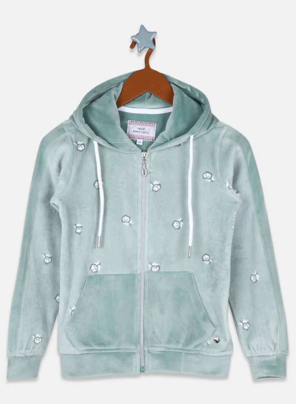 Girls Green Printed Tracksuit - Image 3