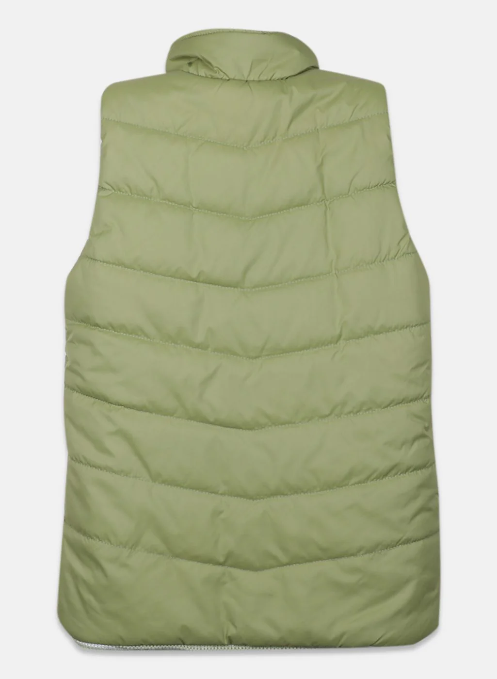 Girls Light Green Check Jacket - Image 2