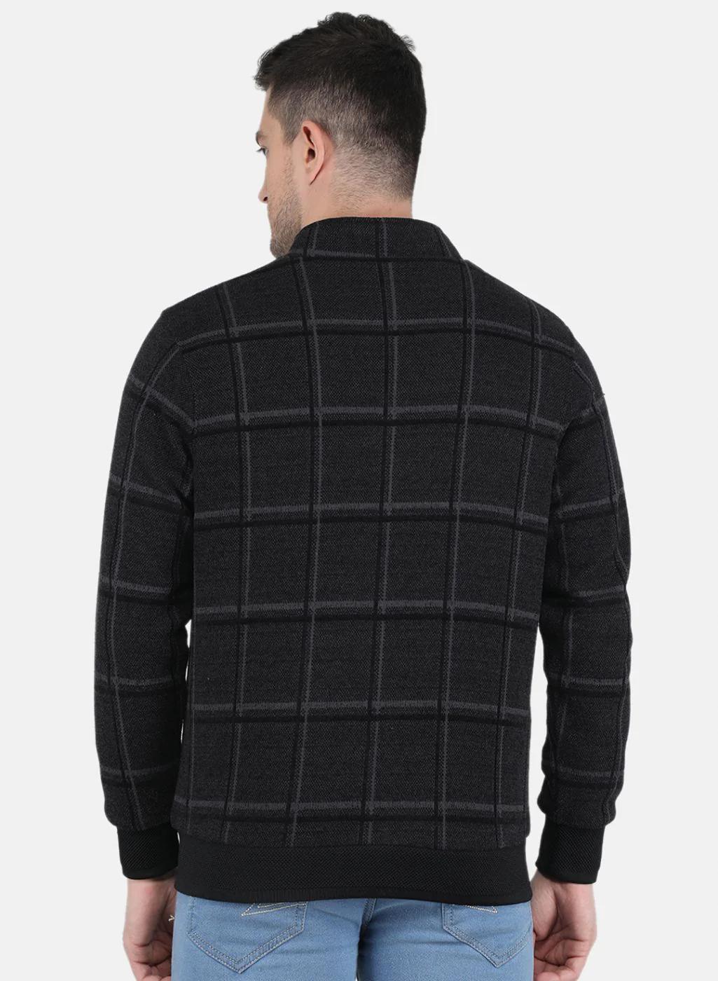Men Black Printed Jacket - Image 3