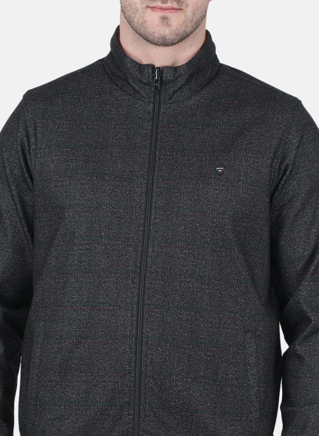Men Black Printed Jacket - Image 5