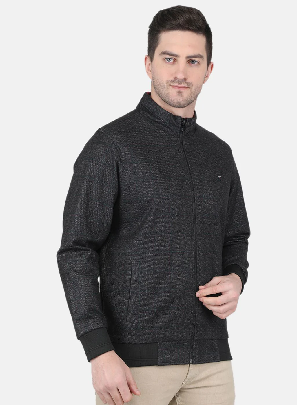 Men Black Printed Jacket - Image 6